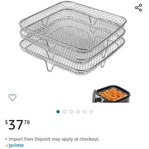 New Air-fryer 3 piece frying rack